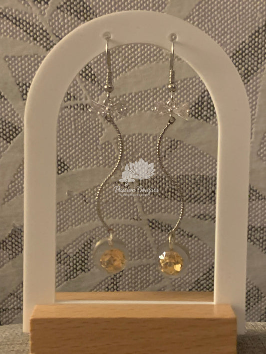 Boucles d’oreilles pendantes noeud