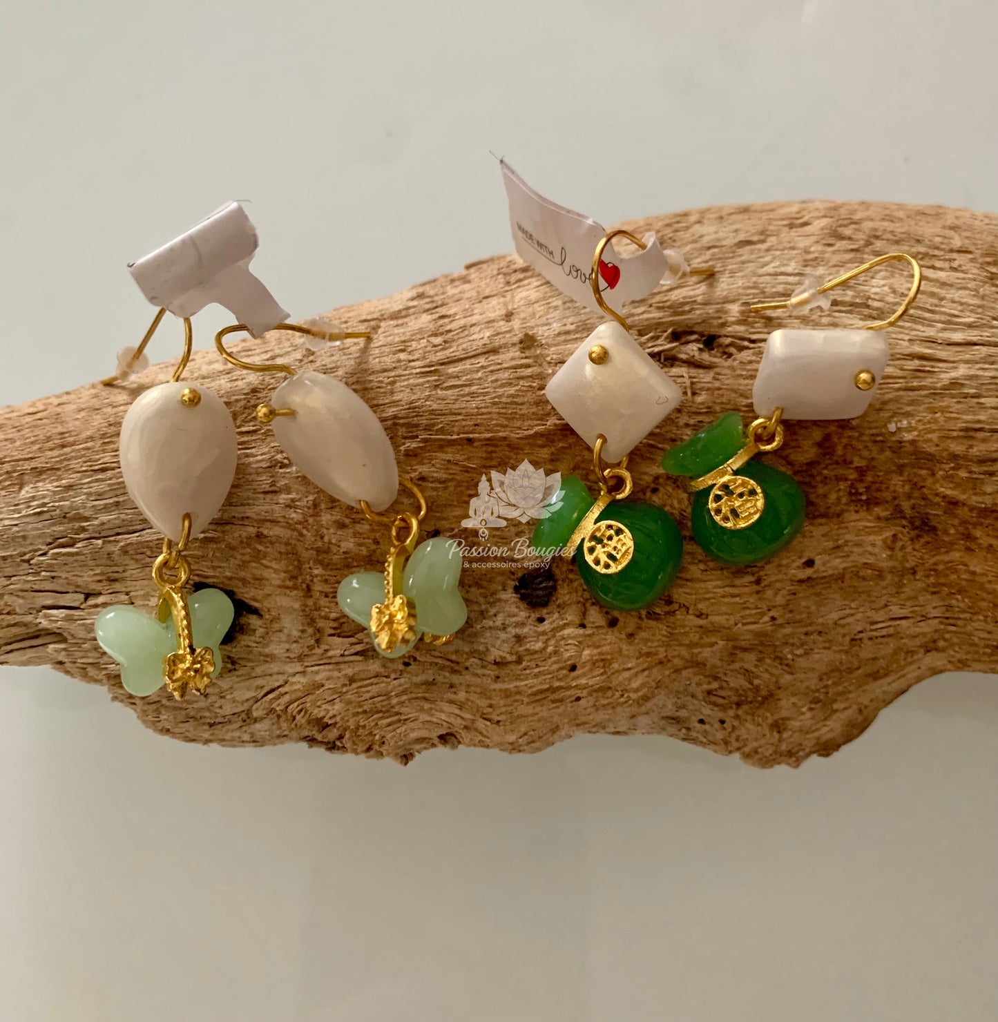 Boucles d’oreilles en pierre naturelle