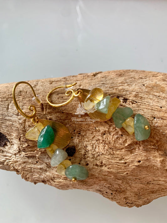 Boucles d’oreilles en pierres naturelles