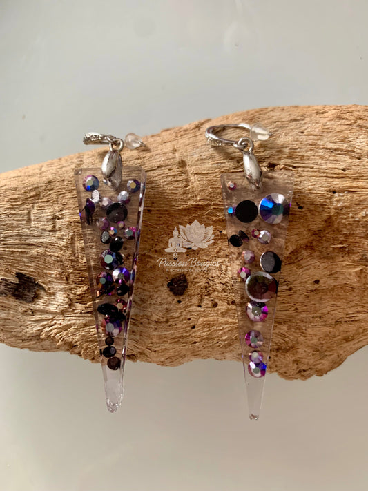 Boucles d’oreilles strass