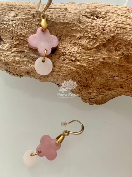 Boucles d’oreilles trèfle