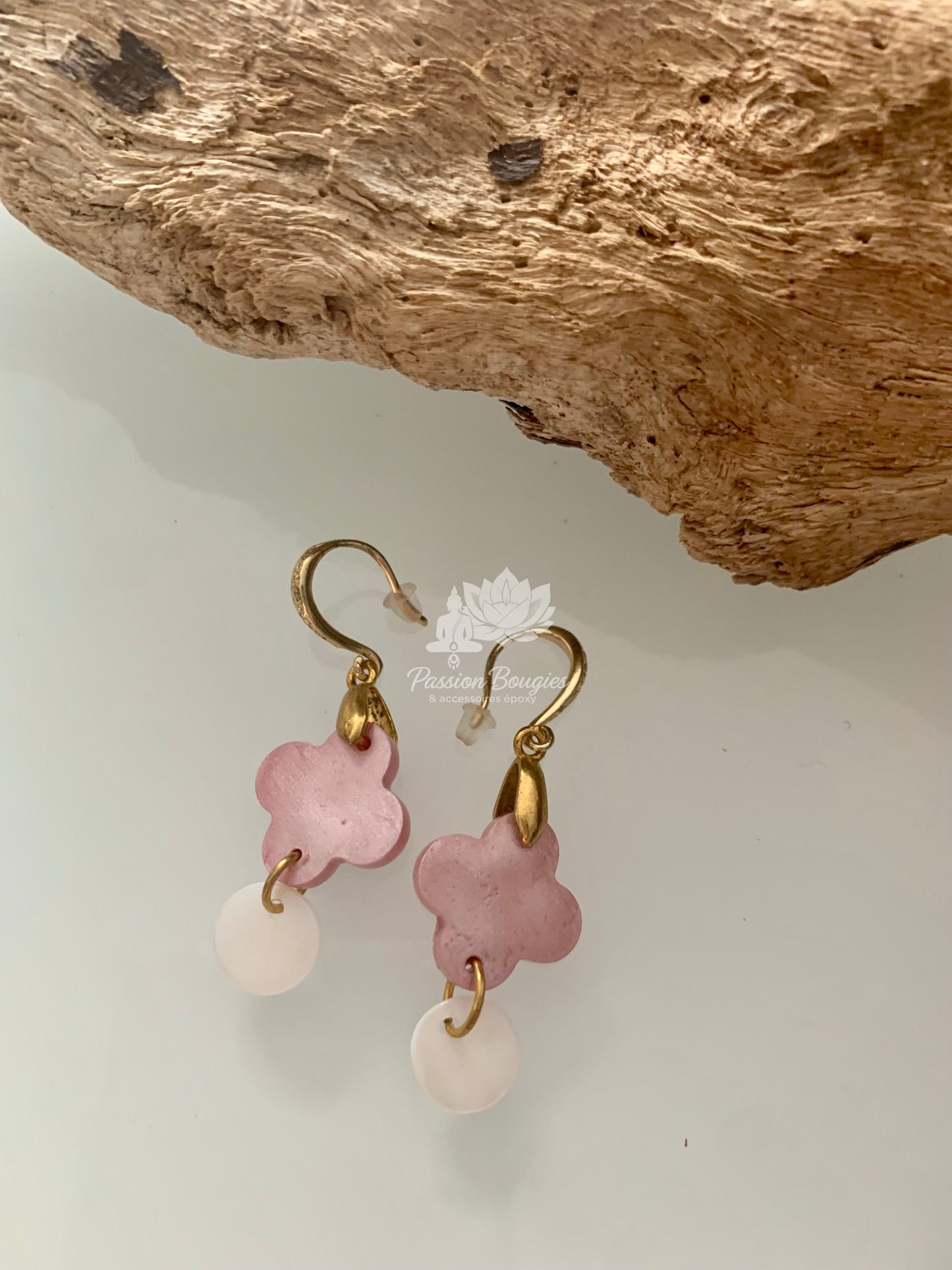 Boucles d’oreilles trèfle