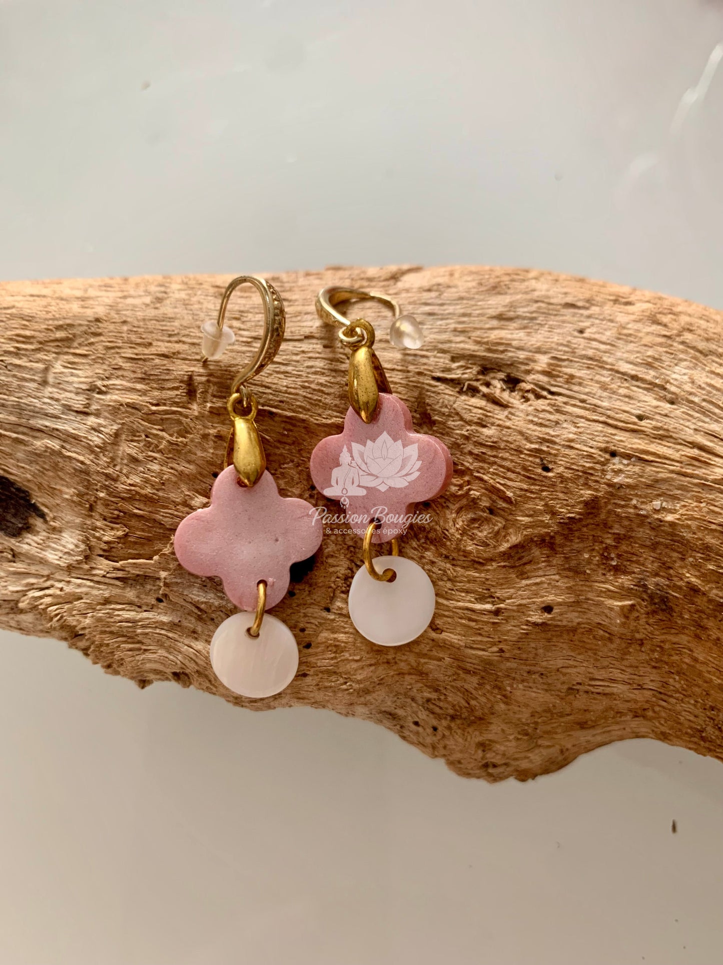 Boucles d’oreilles trèfle