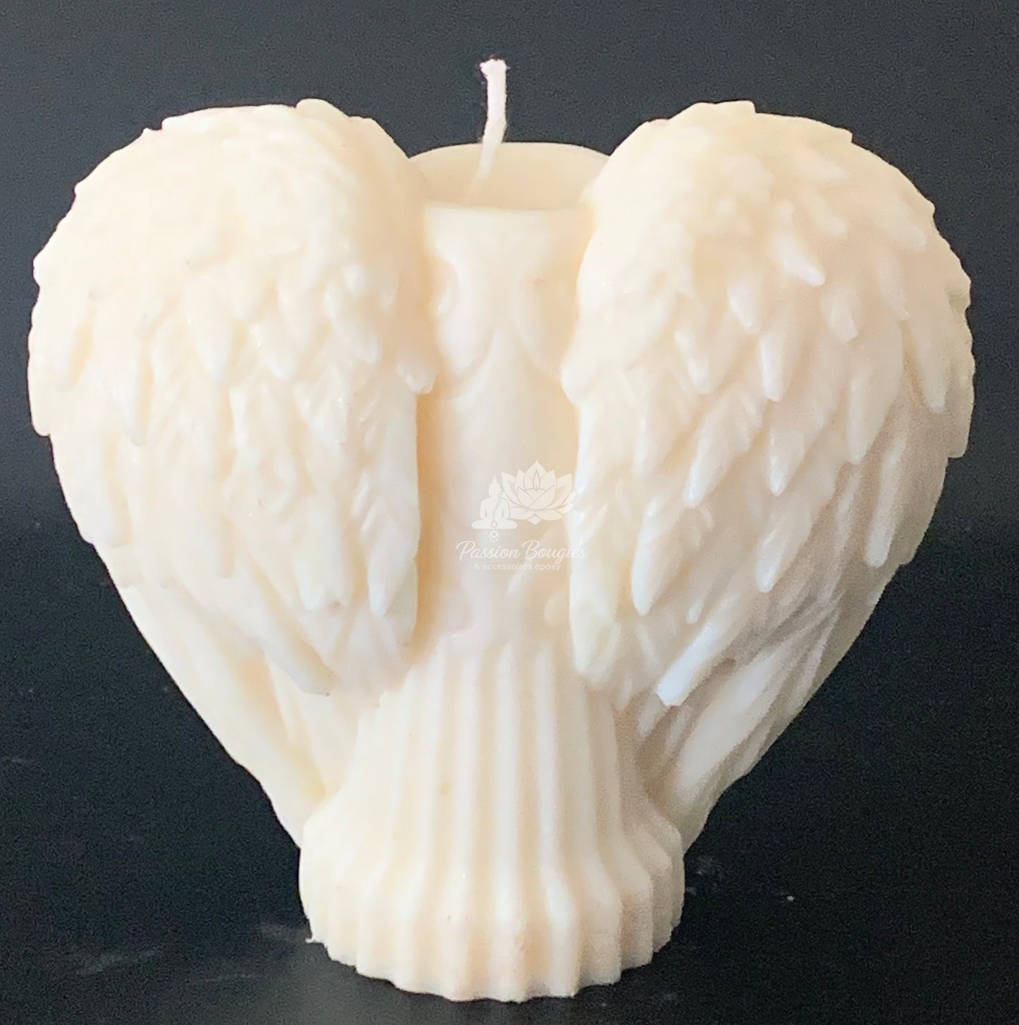 Bougie ailes d’anges florales