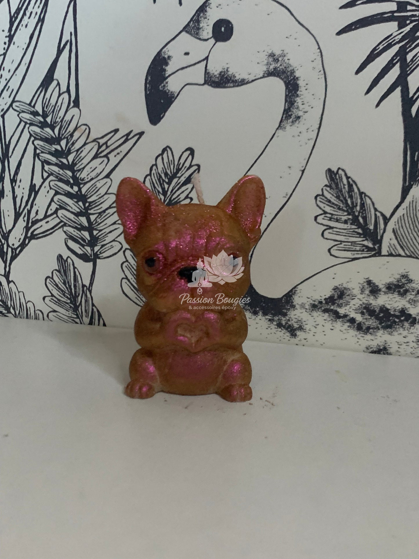 Bougie bouledogue tendresse