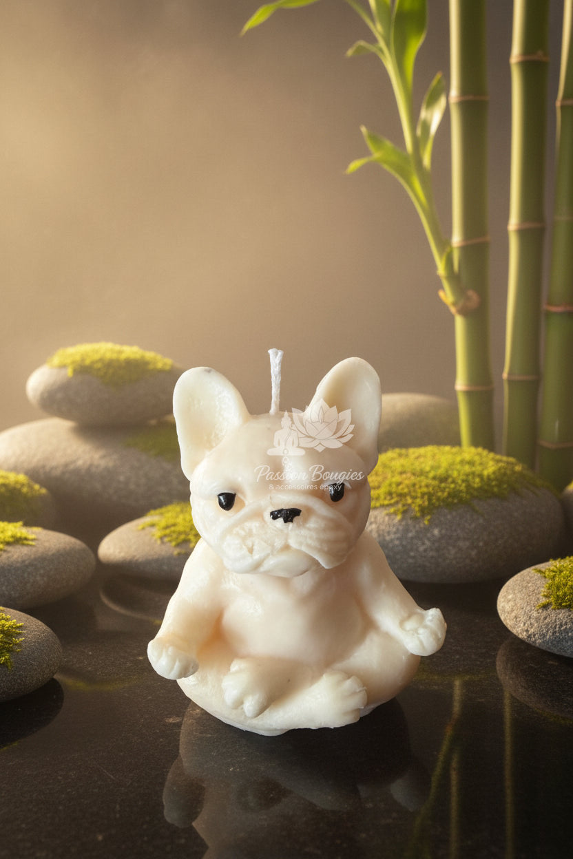 Bougie bouledogue zen
