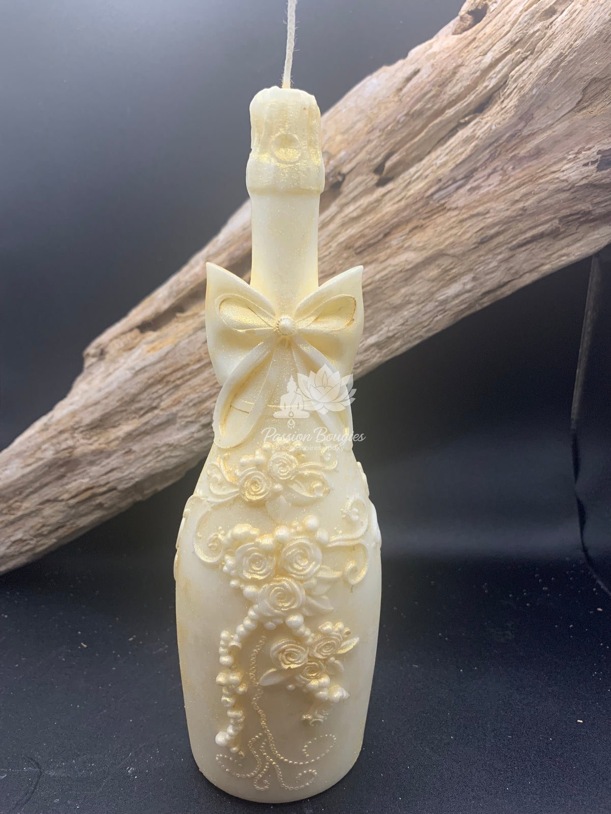 Bougie bouteille de champagne