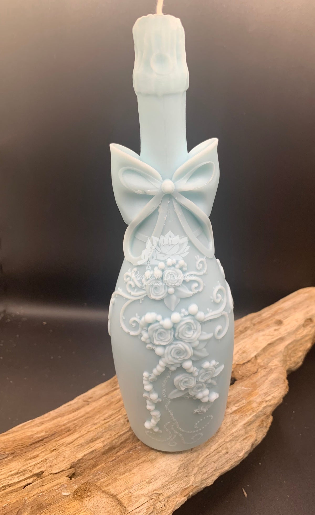 Bougie bouteille de champagne