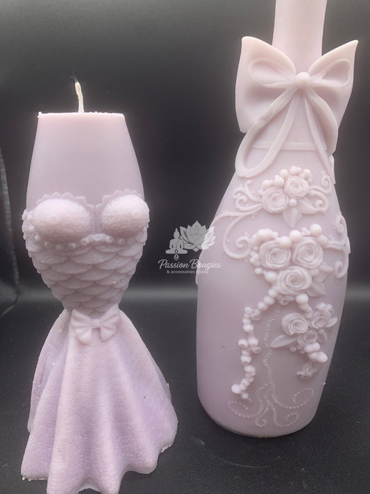 Bougie coupe de la mariée