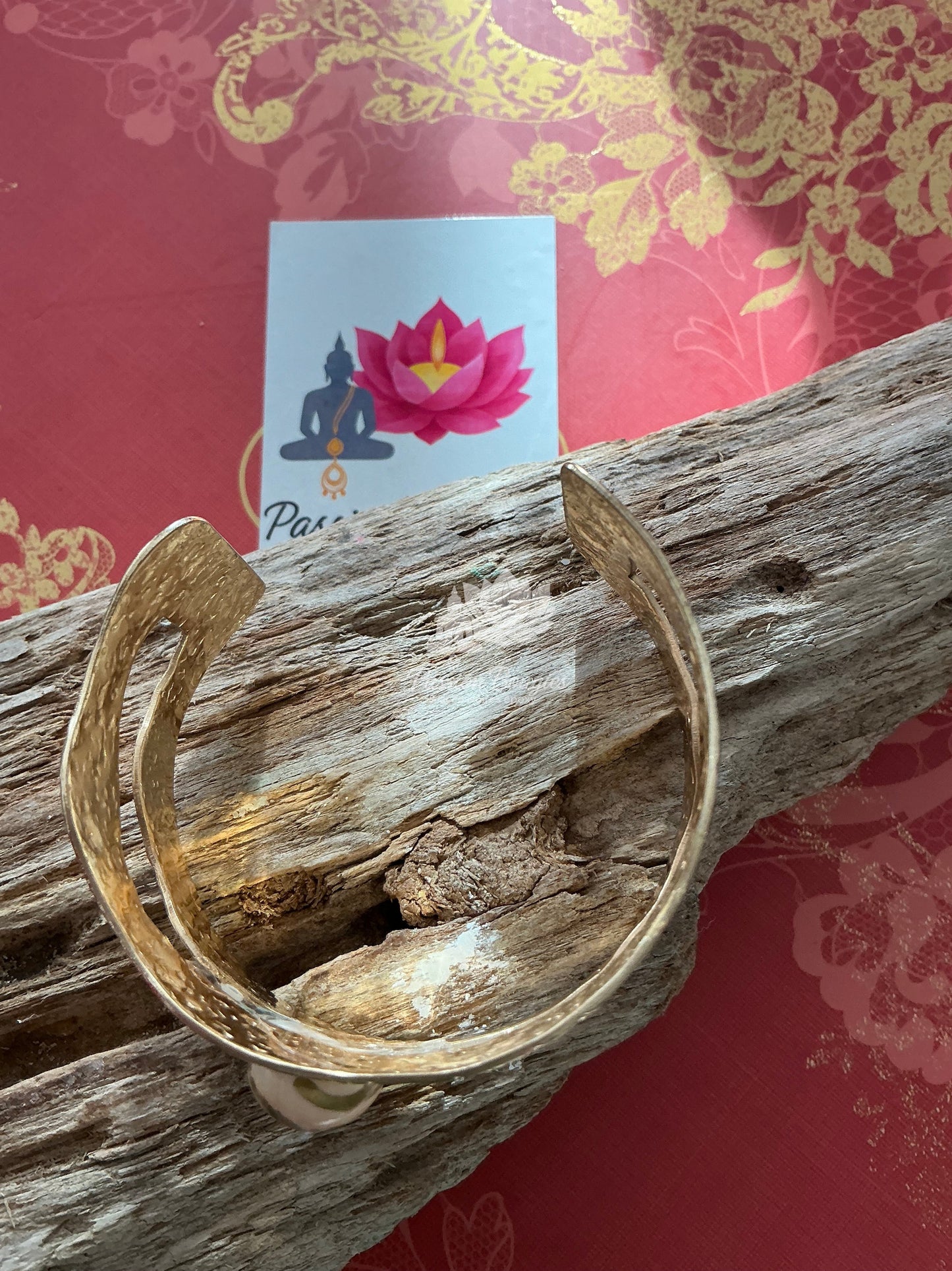 Bracelet grand jonc -  coquillage