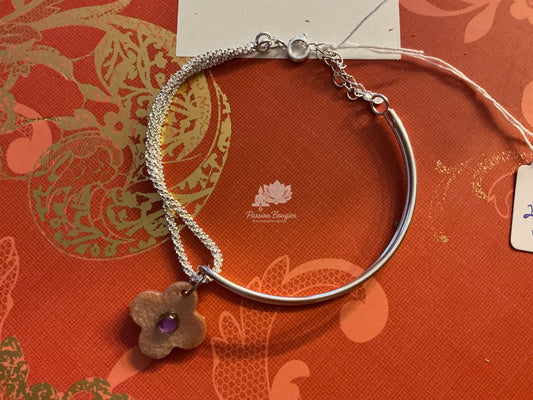 Bracelet semi rigide TREFLE
