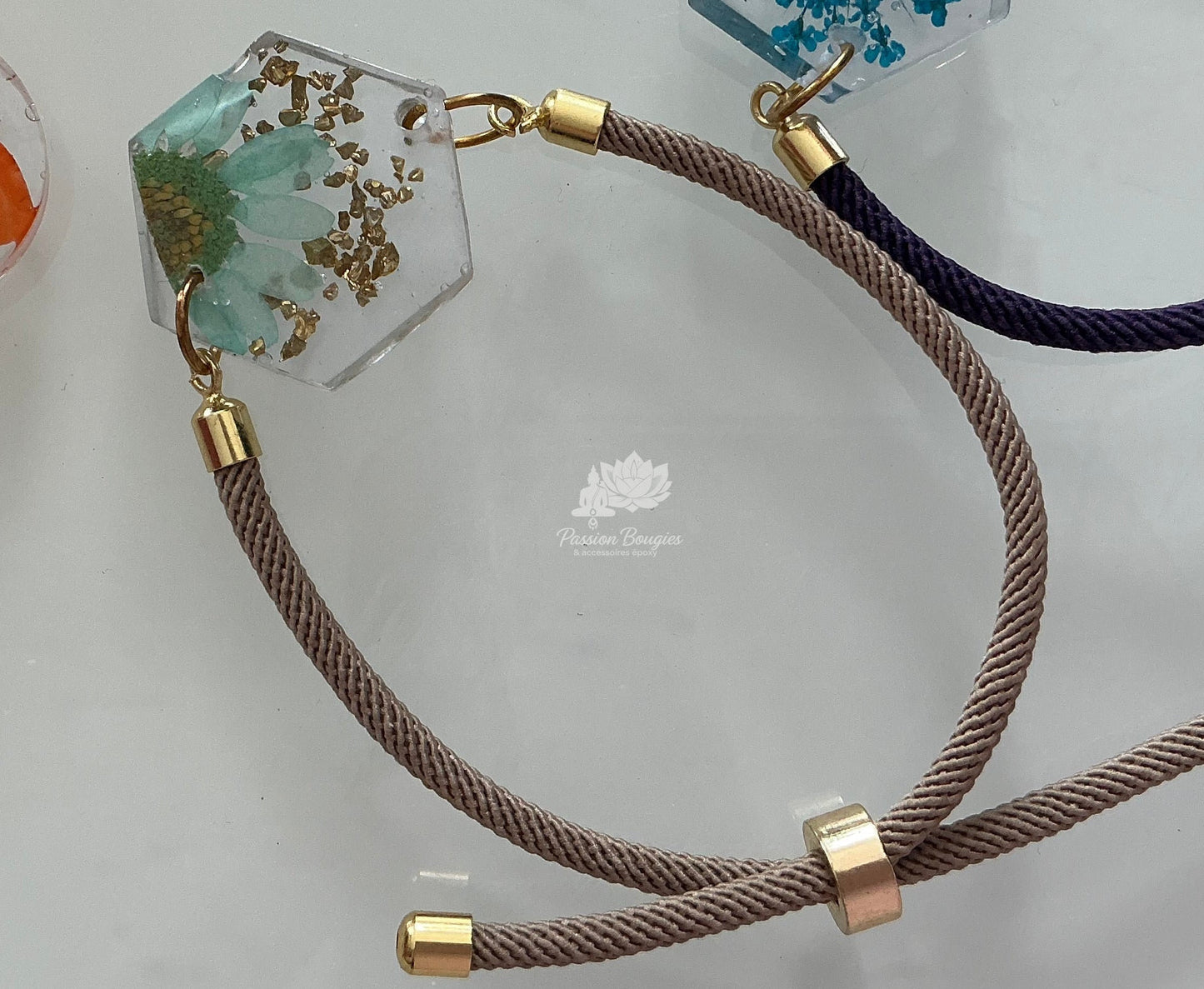 Bracelets coulissants - floral