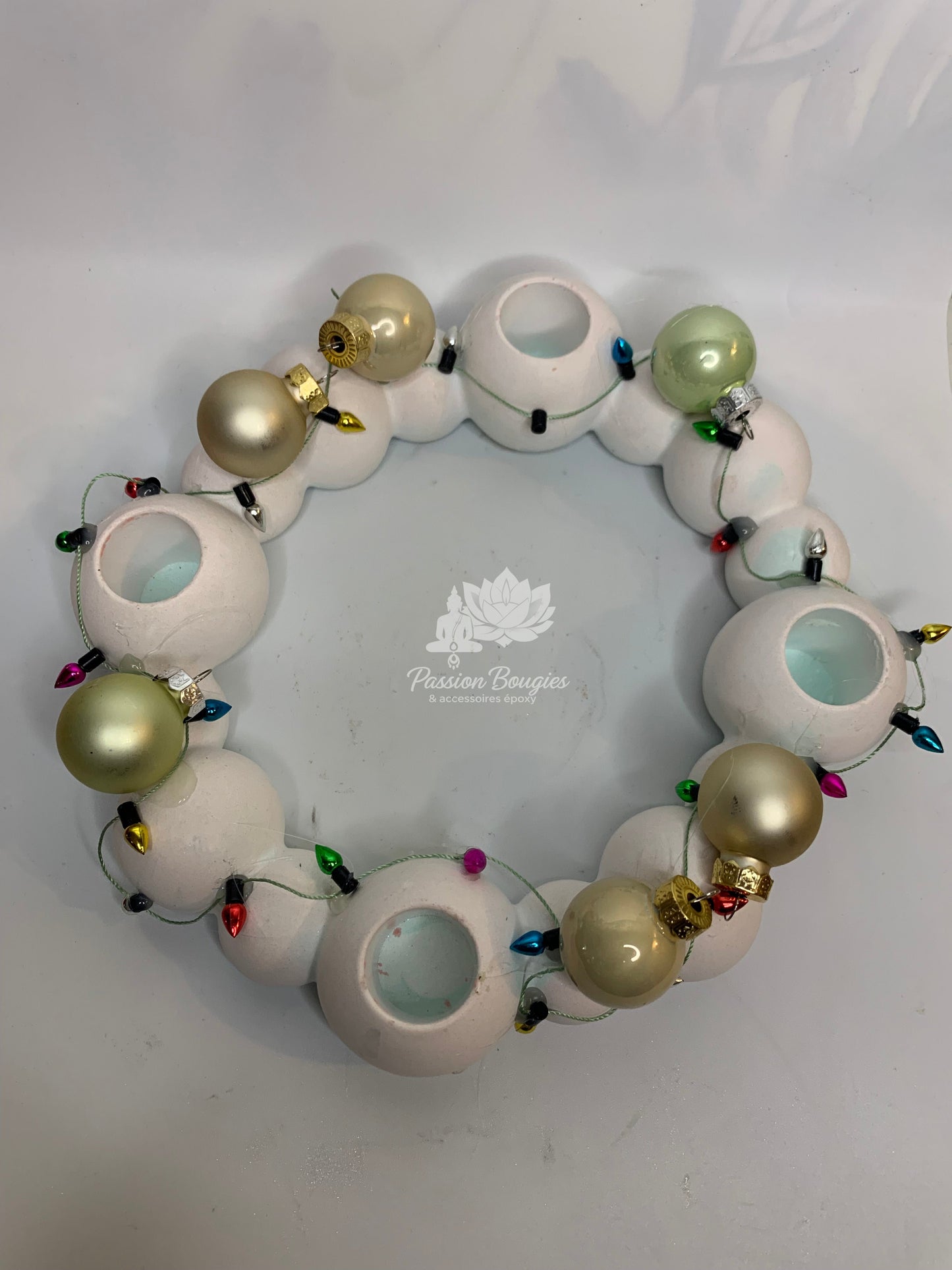 Centre de table en résine de plâtre Noël