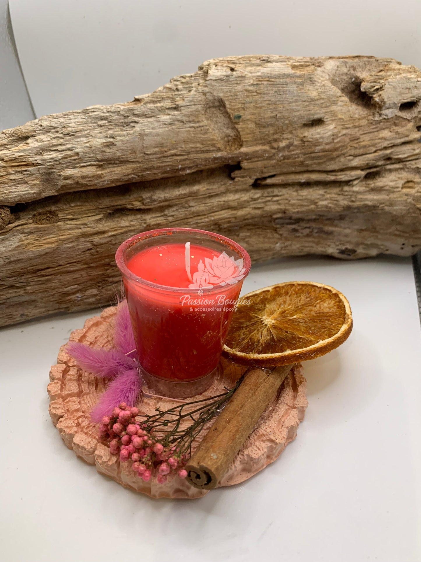 Centre de table avec pot à bougie