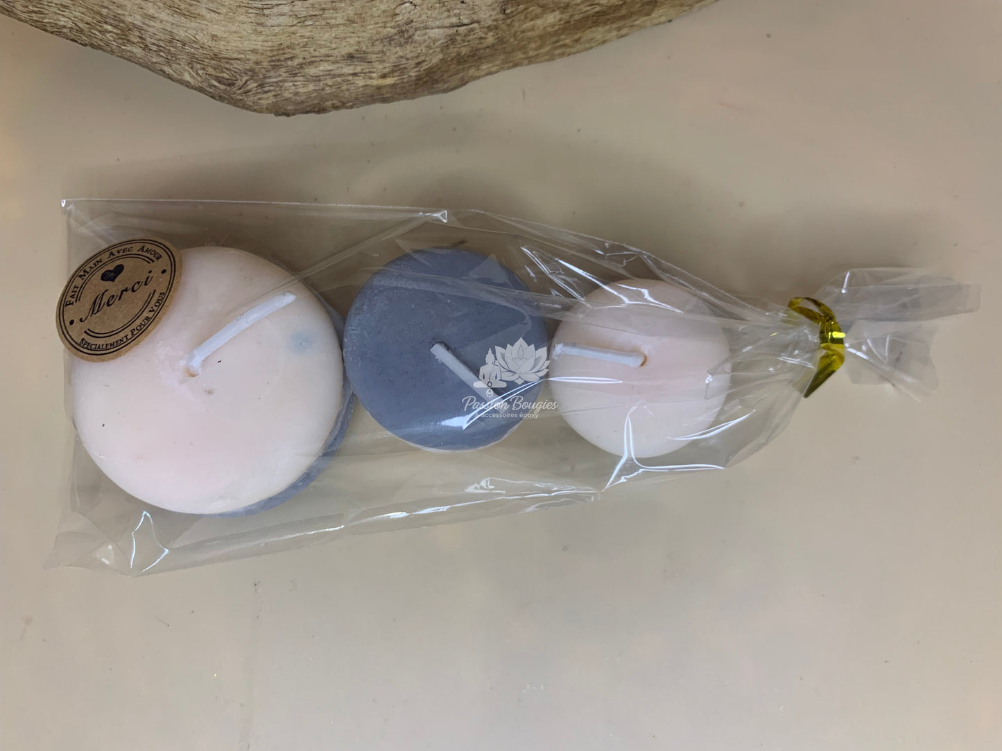Coffret bougies macarons parfumés