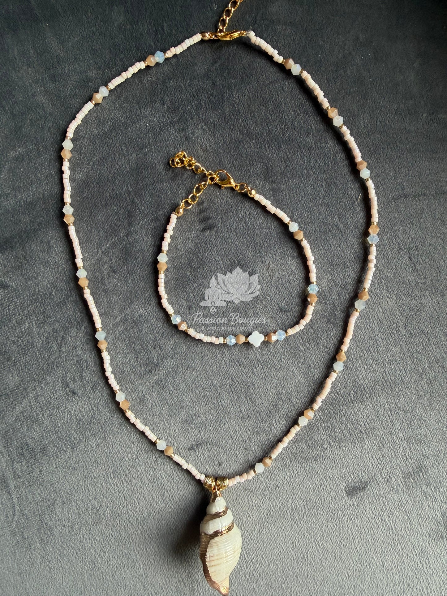 Collier coquillage prestige