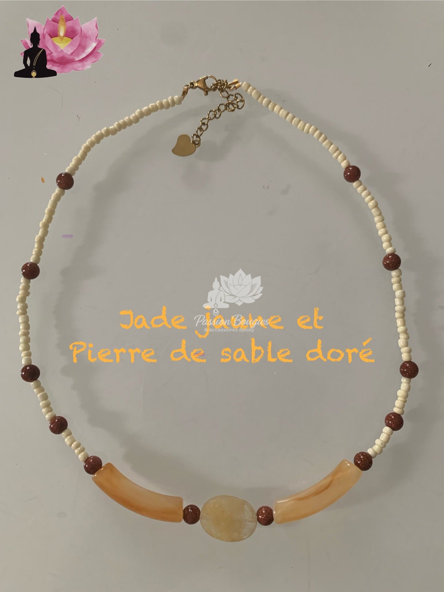 Collier Jade jaune