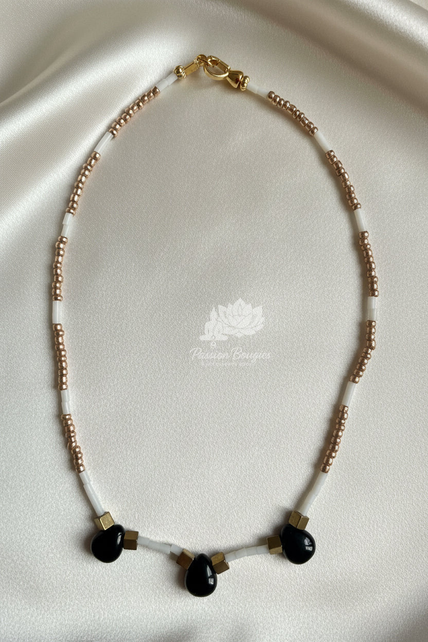 Collier « l’obsidienne »