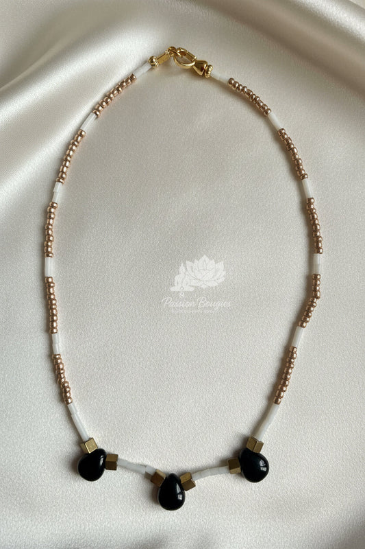 Collier « l’obsidienne »