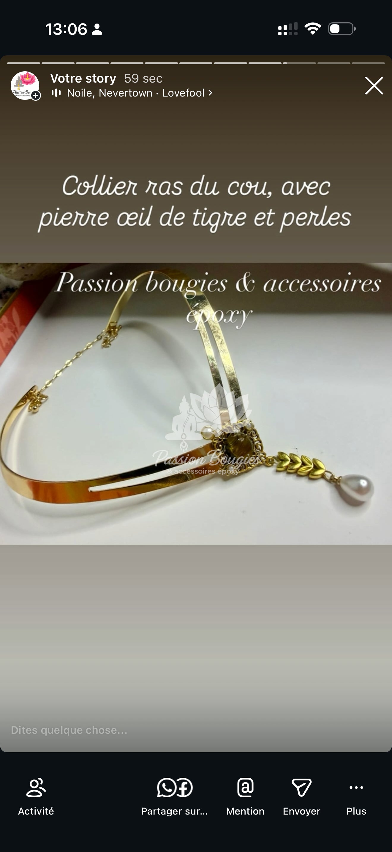 Collier « œil de tigre »