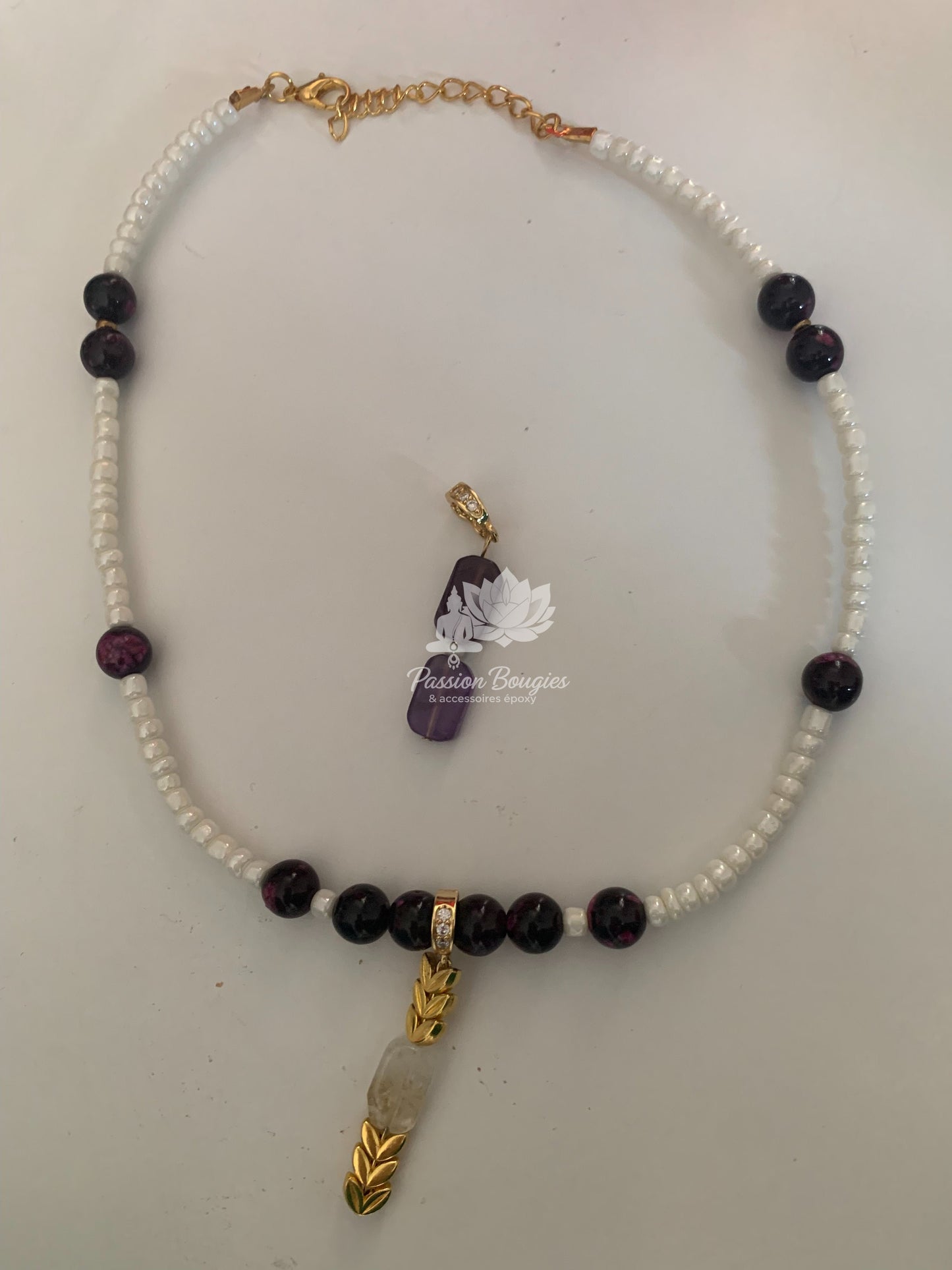 Collier pierres naturelles