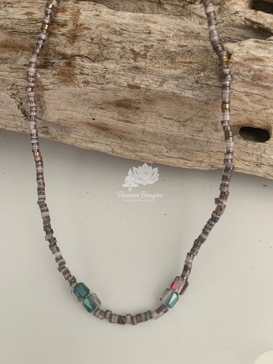 Collier pierres de verre