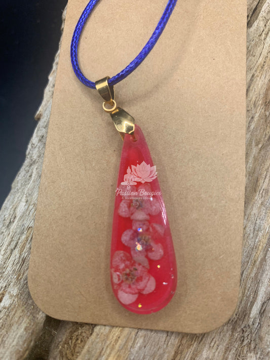 Collier rose floral
