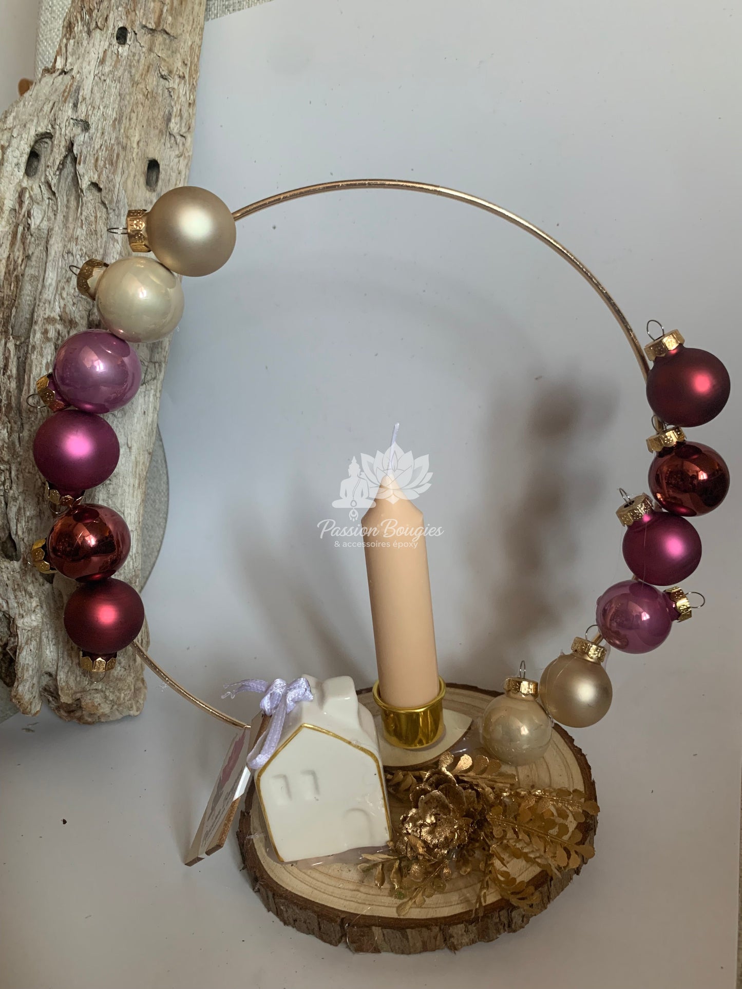Composition bougie Noël 2
