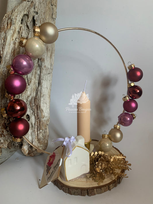 Composition bougie Noël