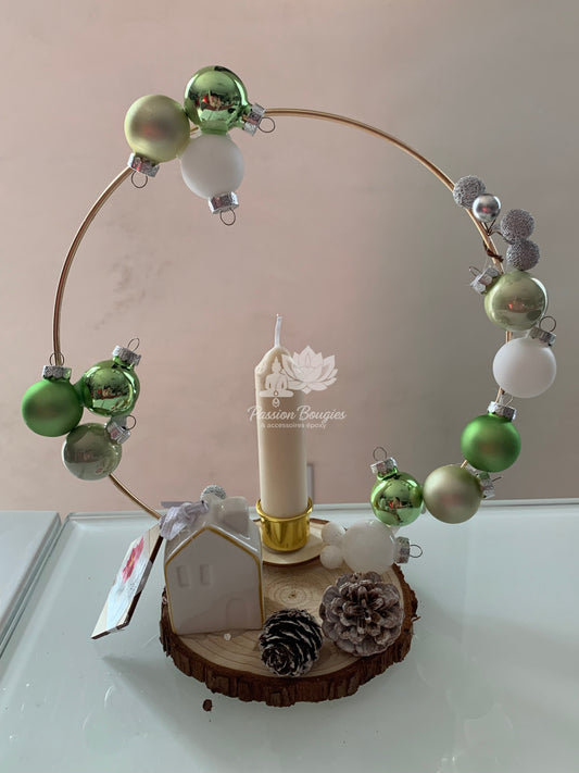 Composition bougie Noël 3