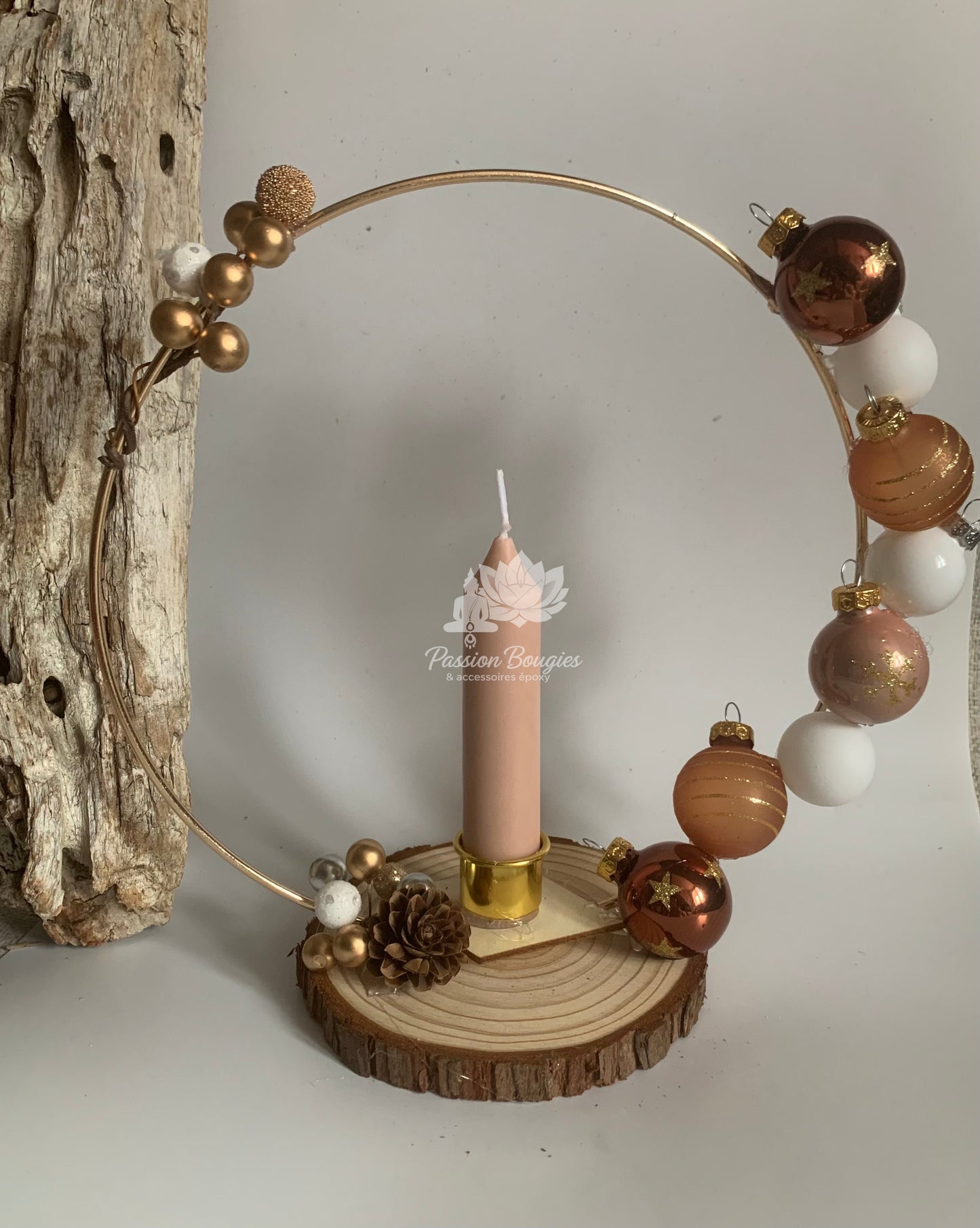 Composition bougie Noël