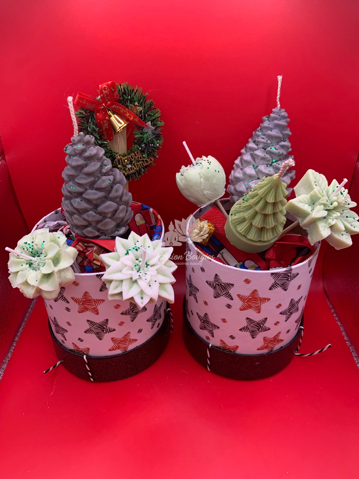 Composition : bouquet de bougies florales - personnalisable