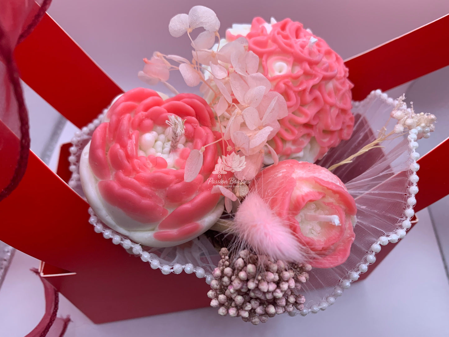 Composition : bouquet de bougies florales - personnalisable