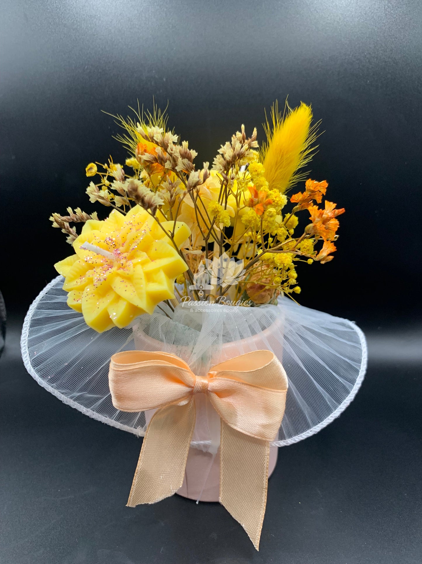Composition : bouquet de bougies florales - personnalisable
