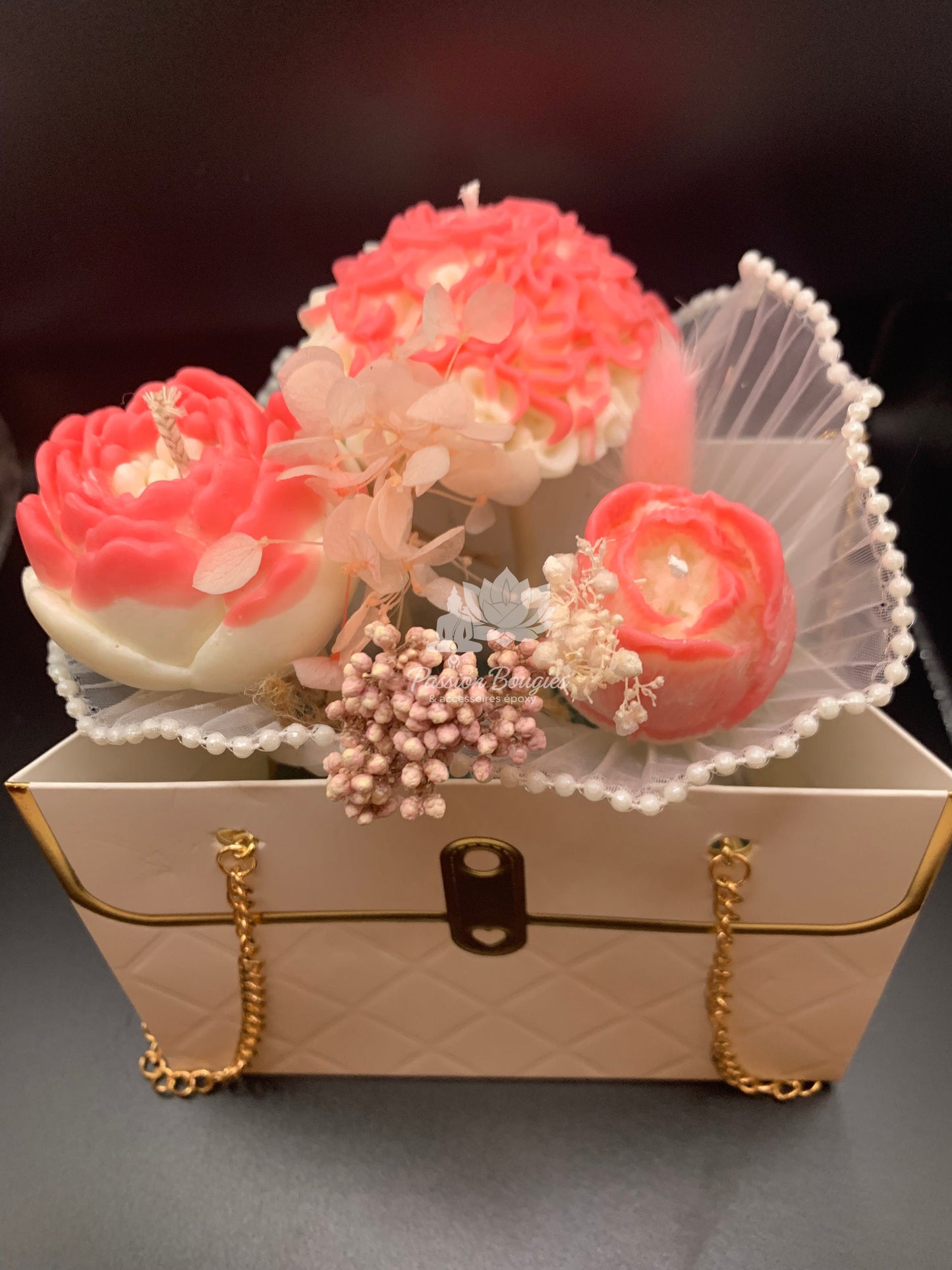 Composition : bouquet de bougies florales - personnalisable