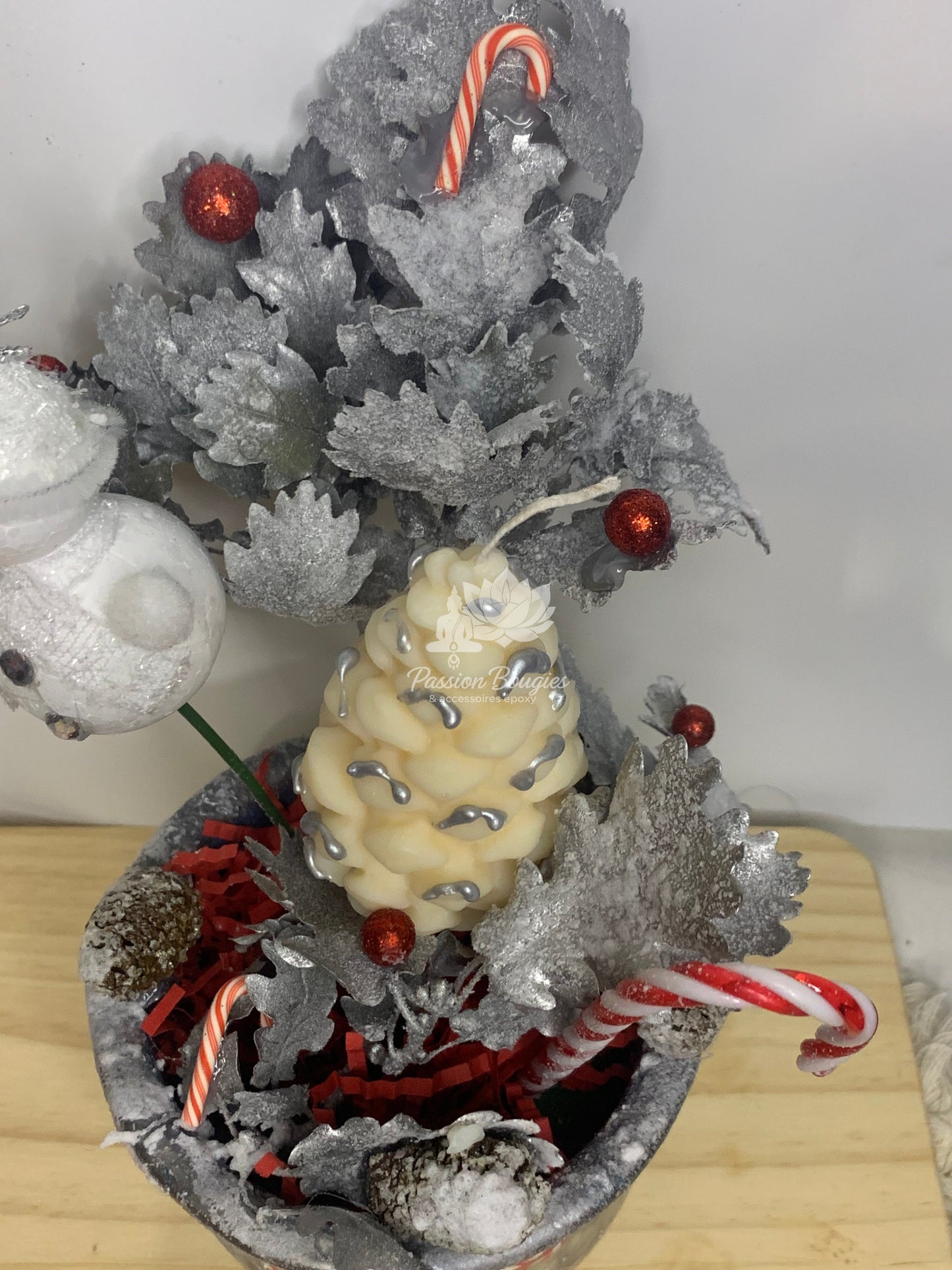 Compositions bouquet de Noël bonhomme de neige