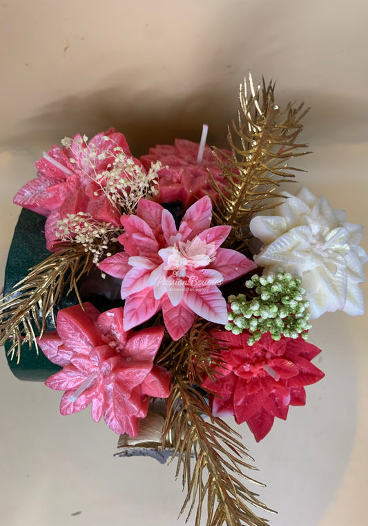 Compositions bouquet fleurs de Noël