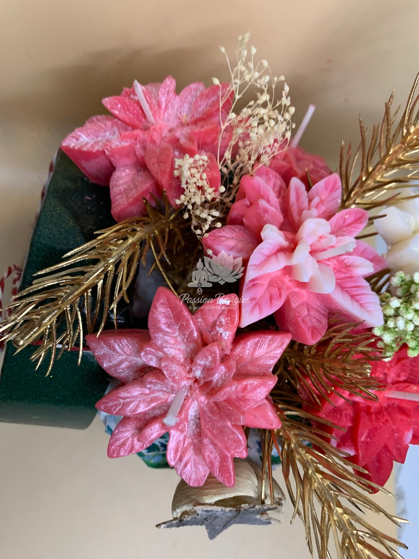 Compositions bouquet fleurs de Noël