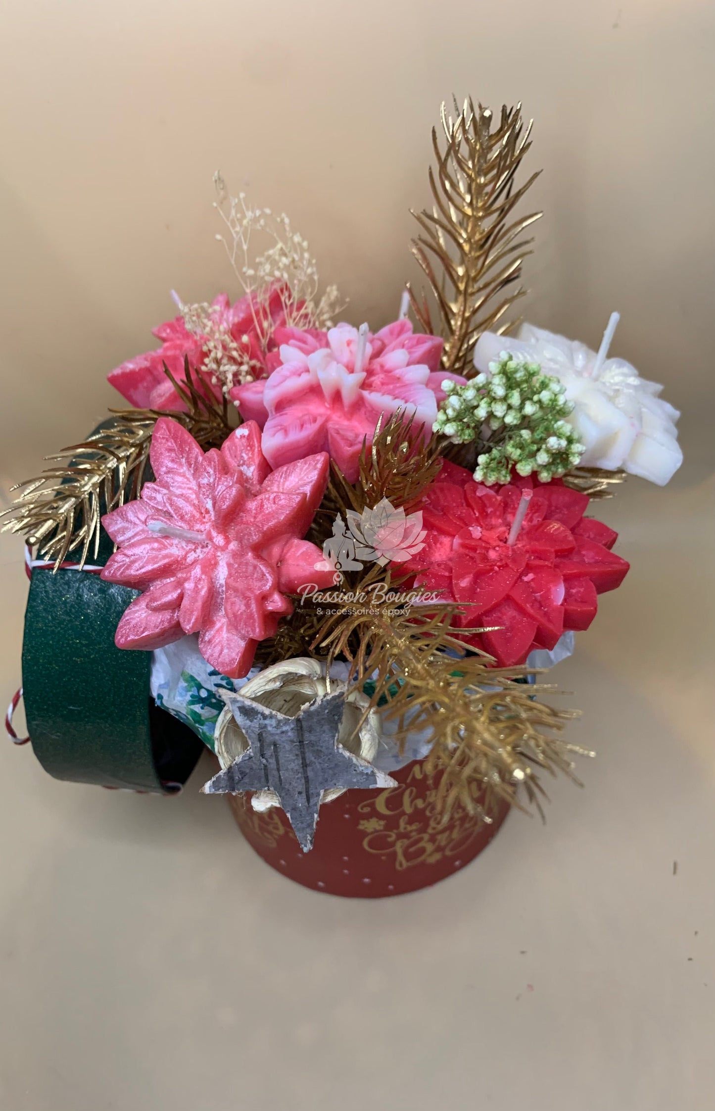 Compositions bouquet fleurs de Noël