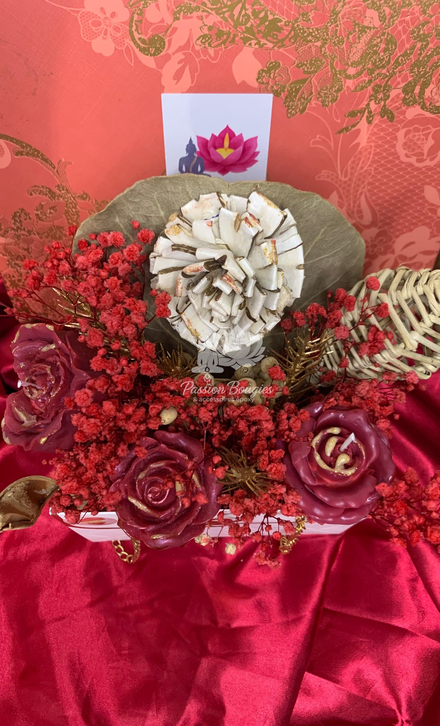 Composition florale LOVE - parfumée 🌿