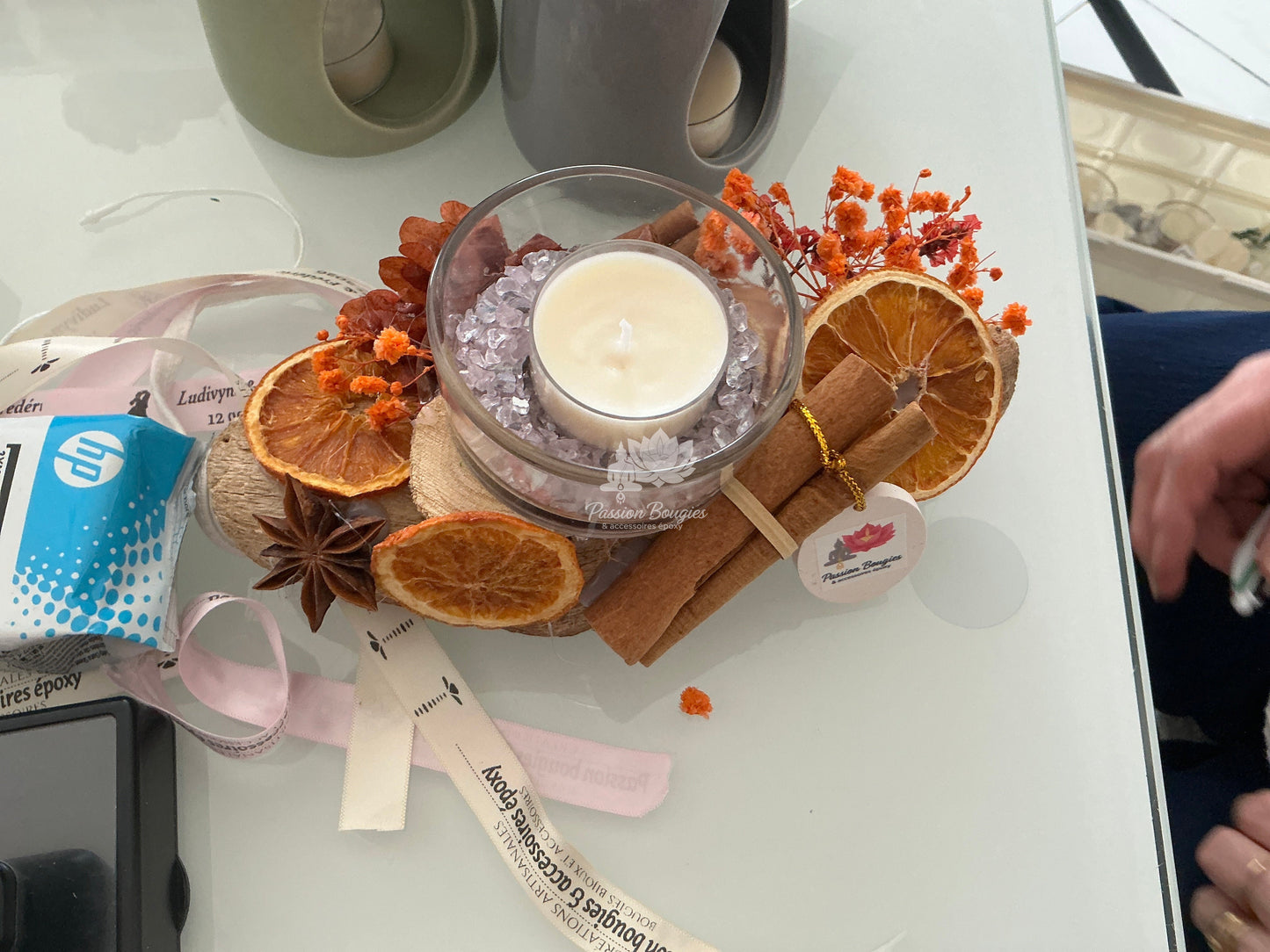 Compositions florales bougies personnalisables PLURIELLES83