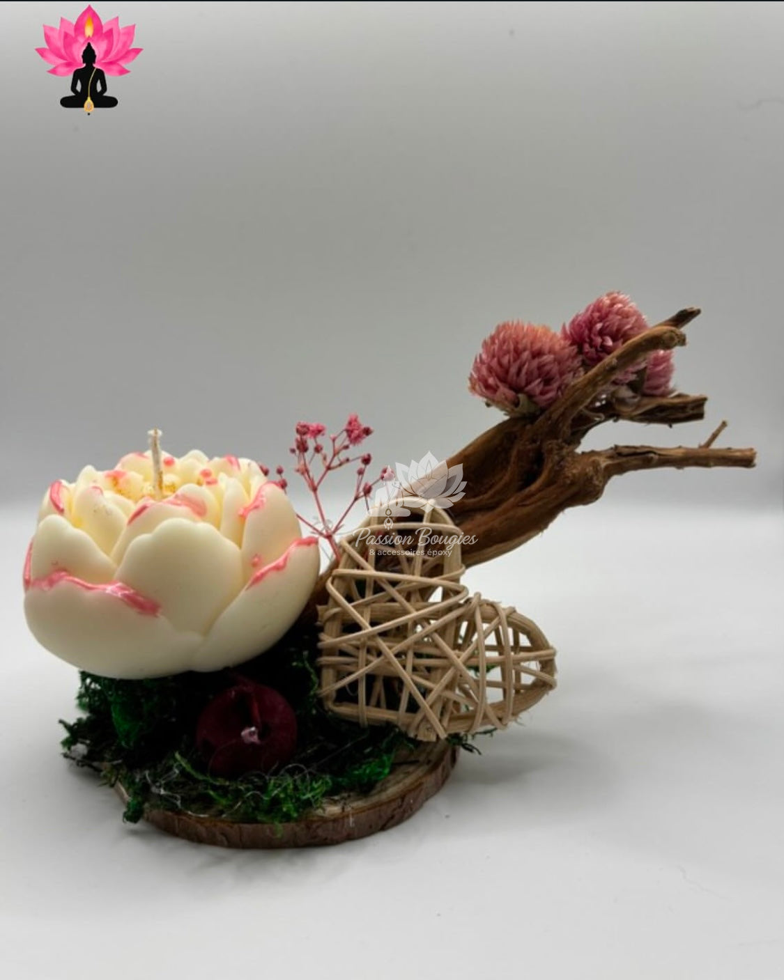Compositions florales bougies personnalisables 2