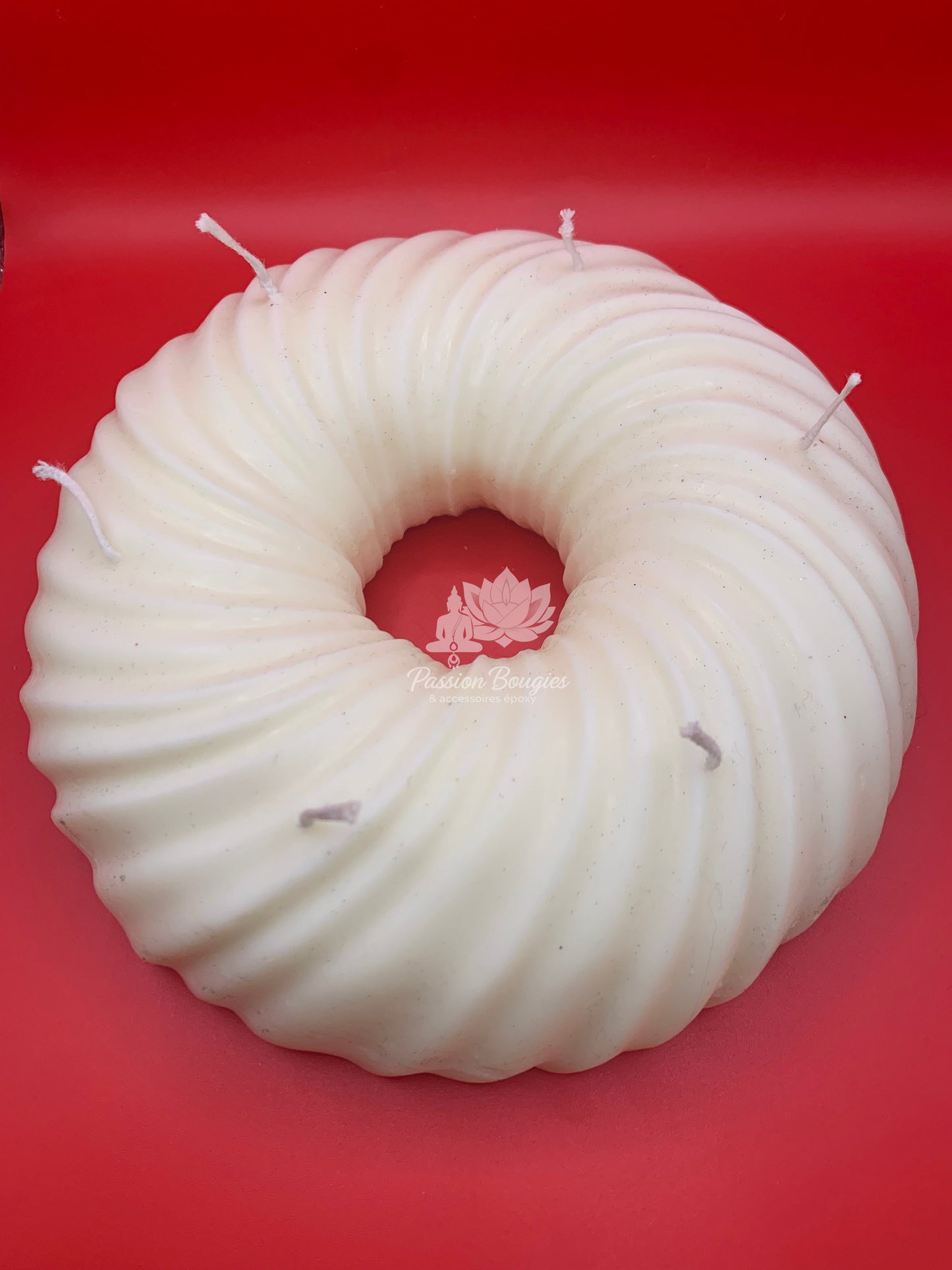 Bougie couronne torsadée