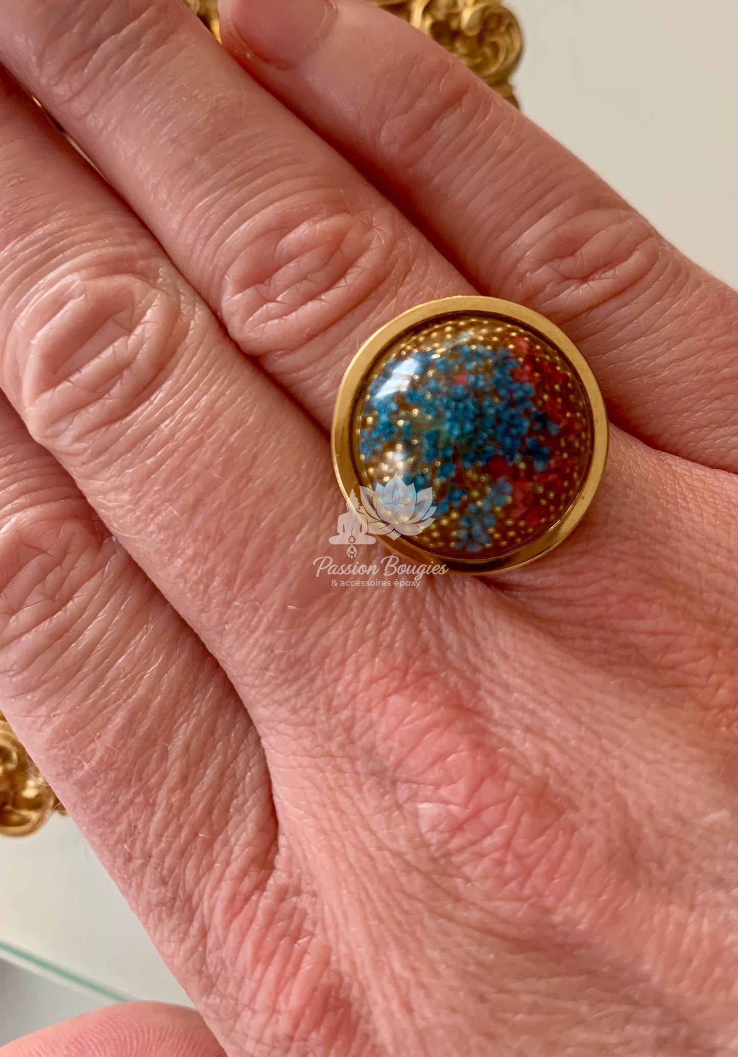 grande bague multi corails