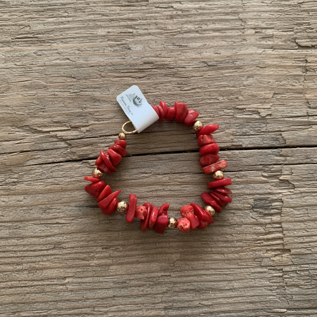 Parure corail rouge du pacifique