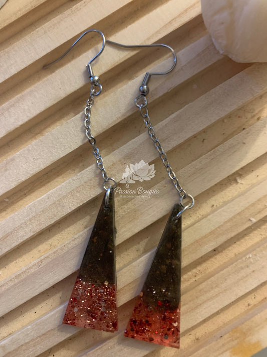 Boucles d’oreilles pendantes fêtes