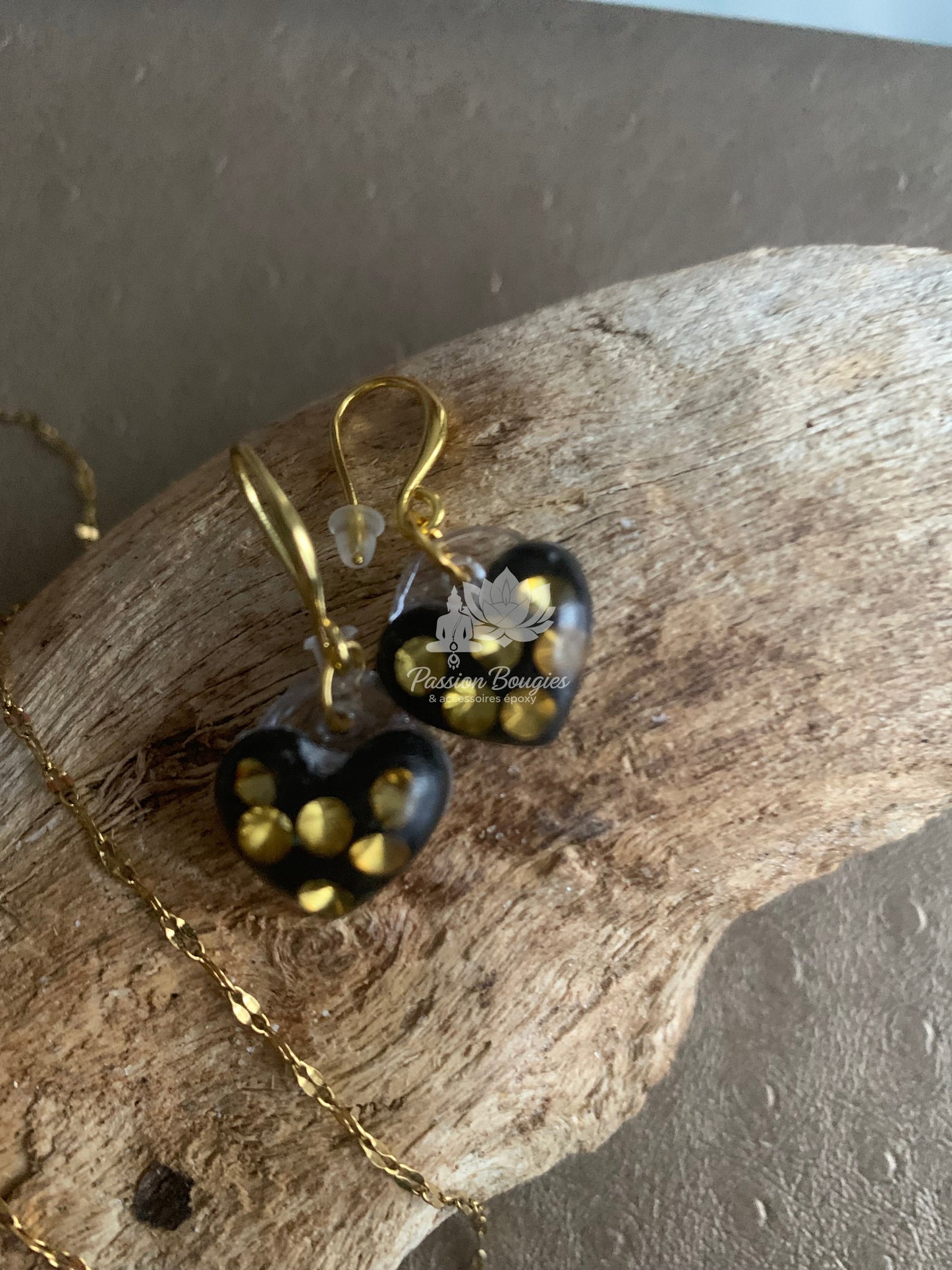 Parure cœur étincelant