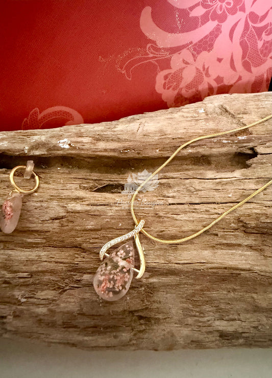 Parure «étincelante » - attaches BO pour oreilles non percées et / ou sensibles