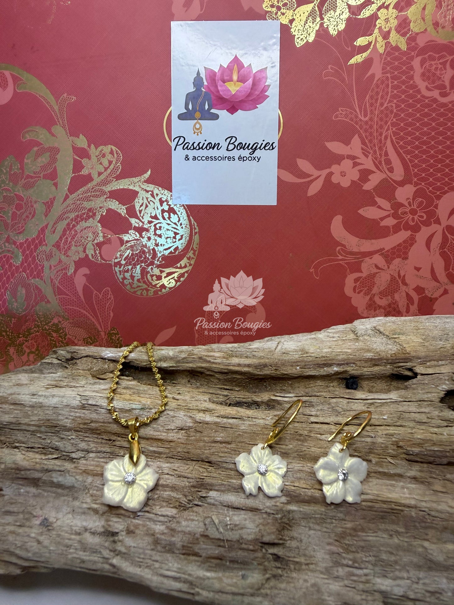 Parure «fleur »