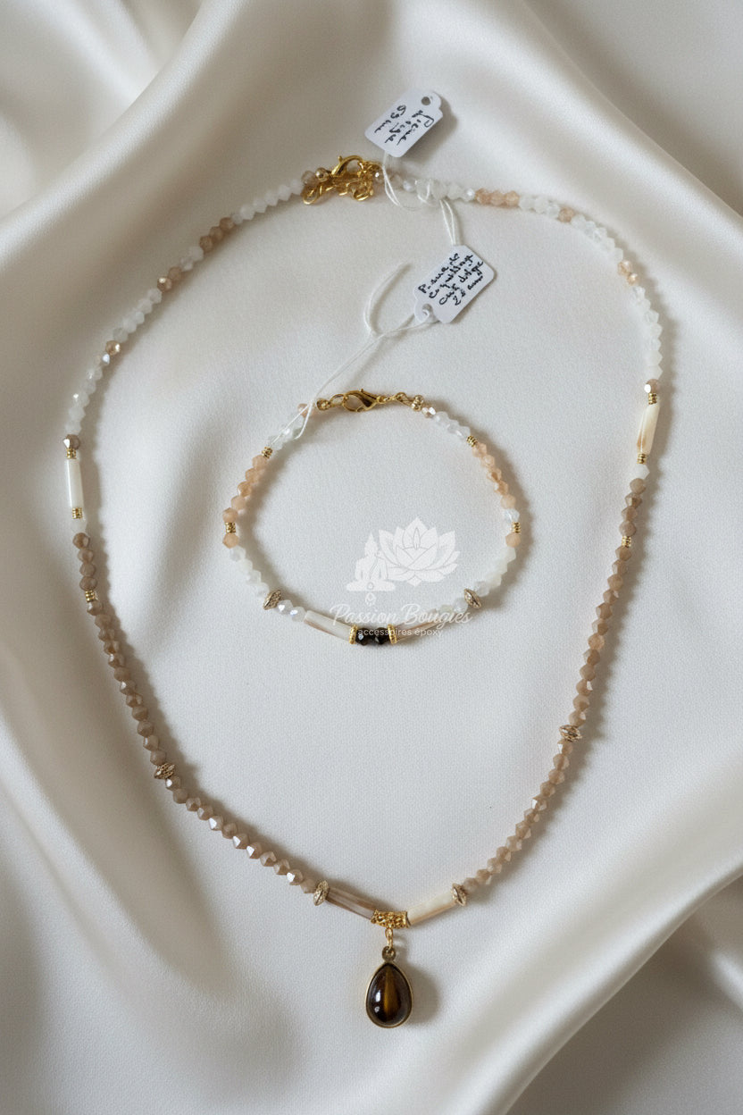 Parure «œil de tigre »
